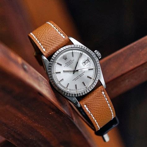 leather band rolex watch|vintage rolex leather watch bands.